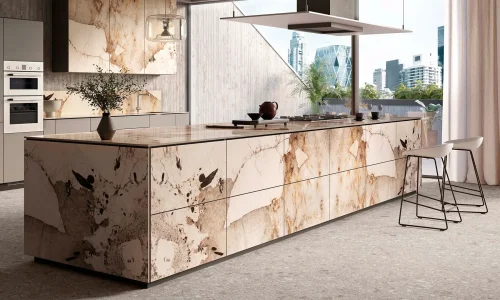 Infinity – Magellano countertop installed (photo: Infinity Surfaces)