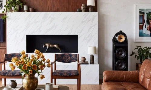 Ultra Quartz - Calacatta Alpi countertop installed (photo: Ultra Stones)