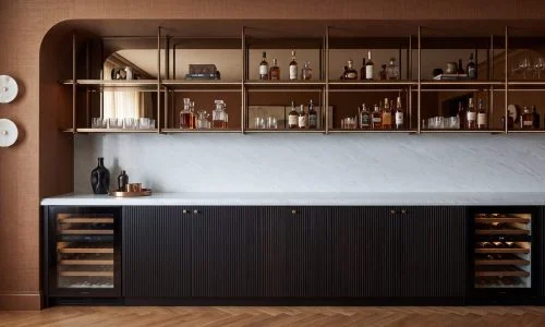 Ultra Quartz - Namibian Delight countertop installed (photo: Ultra Stones)