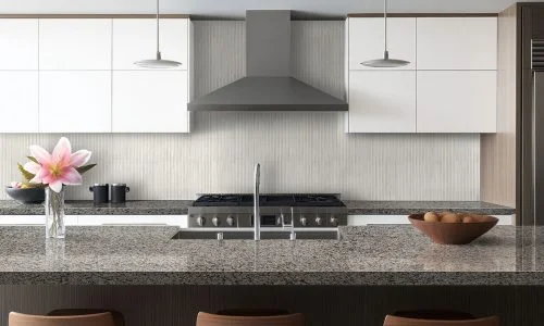 New Caledonia Polished countertop installed (photo: MSI)