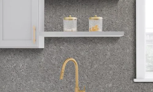 Moon White countertop installed (photo: MSI)